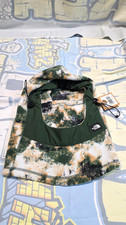 The North Face Whimzy Powder Hood Mask White OD FDE Camo Print Outdoor Hunt Camp