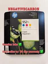 Genuine HP 952XL TriColor 3 pack Ink Cartridges Cyan Magenta YeIlow 2026-2027