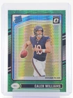 CALEB WILLIAMS 2024 DONRUSS OPTIC GREEN HYPER PRIZM RATED ROOKIE #201 Q3205