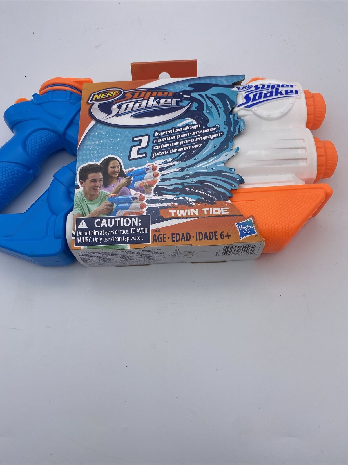 Lançador De Água Nerf Super Soaker Twin Tide Hasbro - E0024