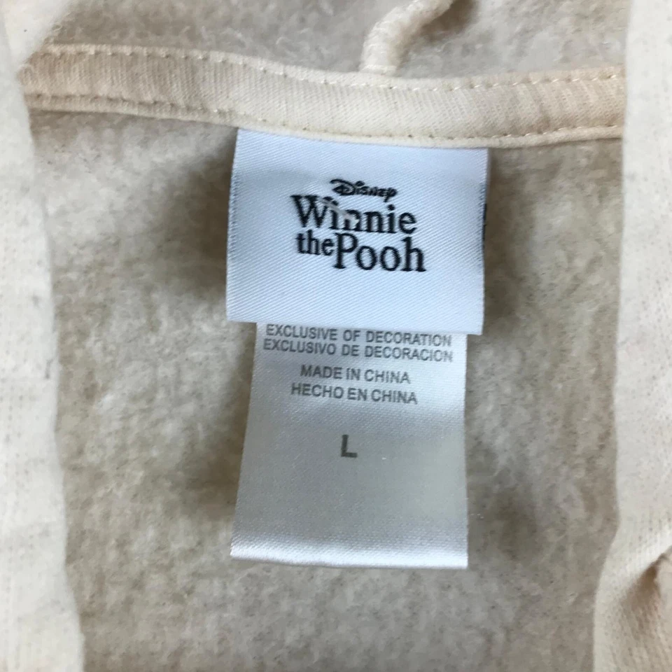 Winnie The Pooh Sudadera con Capucha Mujer Grande Marfil Polar Lechón Sudadera con Capucha Foto 3 de 4