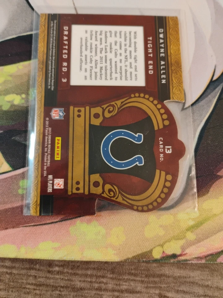 2012 Crown Royale Rookie Royalty Materials /Dwayne Allen #13 Rookie RC - Image 4 of 4