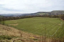 Photo 6x4 Football pitches at Marl Pits There are several pitches on diff c2010