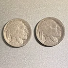 1915-D & 1916-D Buffalo Nickels. Full Horn Details. Holo-restored Coin