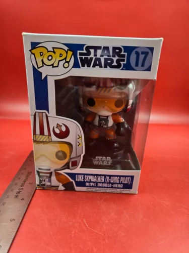 Funko Pop Star Wars #17 Luke Skywalker (X-Wing Pilot) Blue Box Large Font 2012