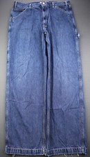 Vintage Men's Calvin Klein Carpenter Jeans Double Stone Wash Size 34 Msr 35x29 
