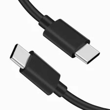 2M Type-c to Type-c Cable Black Type-C Charging Cord For Samsung S24 S23 S25