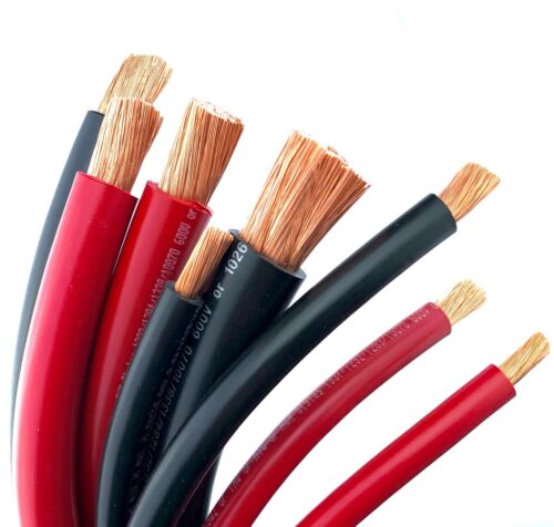 Battery Cable Flexible OFC Pure Copper UL MTW/THW/SGT SAE J1127 USA Made - Afbeelding 1 van 4