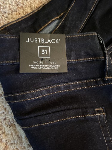 Neu mit Etikett Just schwarze Damenjeans mittelgroßer Schnitt super dünn Größe 31 - Bild 2 von 7