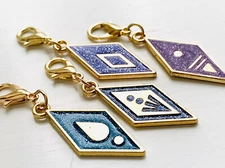 Frozen Inspired Zipper Pull Charm Set, 4 Frozen Spirit Zipper Pulls, Frozen