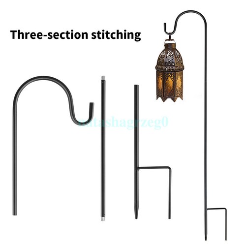 1/2Pcs Shepherd's Hook For Flower Bird Feeder Garden Candle Lanterns Hanger - Picture 9 of 38