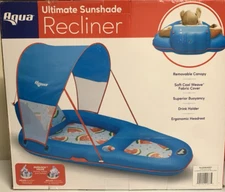 Aqua Ultimate Sunshade Recliner Ultra-Comfortable NEW
