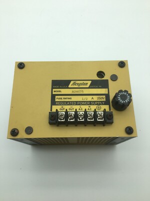 Acopian B24G75 1/2 AMP Fuse 250V AC-DC Single Output Regulated Power Supply Used