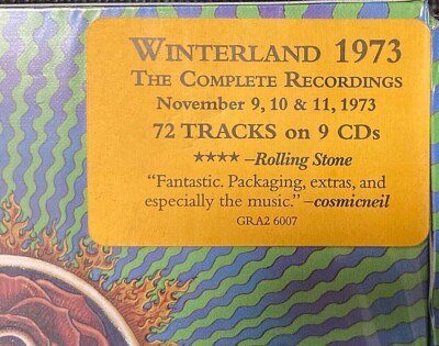 Grateful Dead ‎–Winterland 1973 - The Complete Recordings -BOX 9