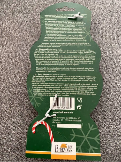 Birkmann Cascanueces Cortador de Galletas Grande 7" Alto NUEVO Metal Foto 2 de 2