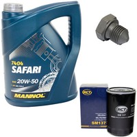 MotoröL ÖLfilter SM137 20W50 5Liter + ÖLablassschraube FüR Seat Ibiza II VW Golf
