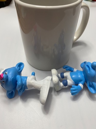 The Smurfs Brainy "Genius At Work" Coffee Mug 2010 Brainy. 2 Grouchy & Panicky - Picture 10 of 11