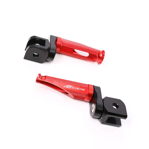 FOR TRIUMPH STREET TRIPLE 675 765 R RS RX 25MM LOWER FRONT FOOT PEGS RED