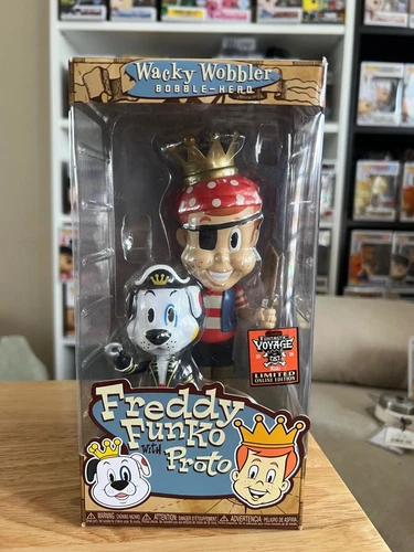 LIMITED EDITION Pirate Freddy Funko with Proto Wacky Wobbler Funtastic Voyage LE