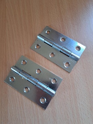 10 Paar Stoßtürscharniere PAAR 2 SCHARNIERE 75mm 3 Zoll.  BZP.  Neu. Schnelle Lieferung 