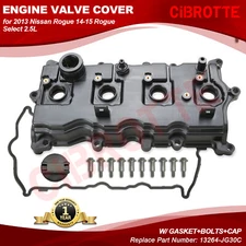 Valve Cover w/ Gasket & Bolts & Oil Cap for 2013 Nissan Rogue 14-15 Rogue Select