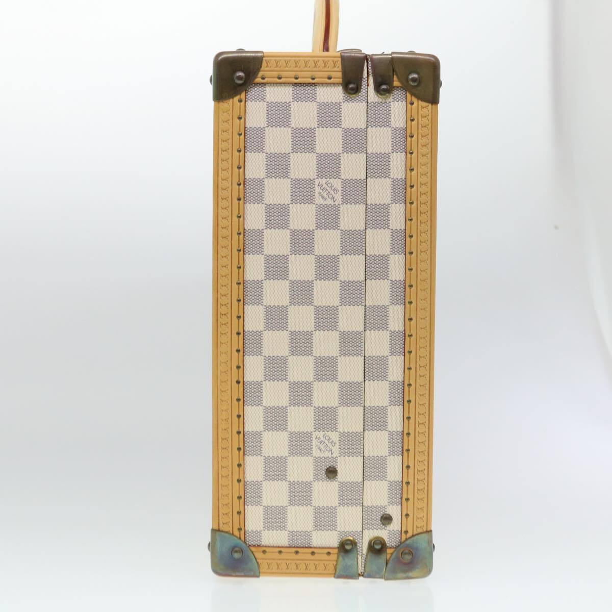 LOUIS VUITTON Damier Azur Cotteville 45 Trunk SPO LV Auth 38808SM