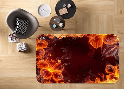 3D Flame Lily NBC63287 Game Rug Mat Elegant Photo Carpet Mat Romy