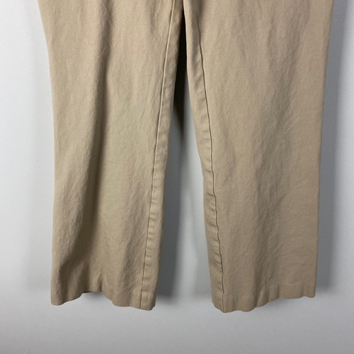 Chicos Bootcut Pants Womens 1 Short US 8 Short Beige Cotton Stretch - 第 3/9 張圖片