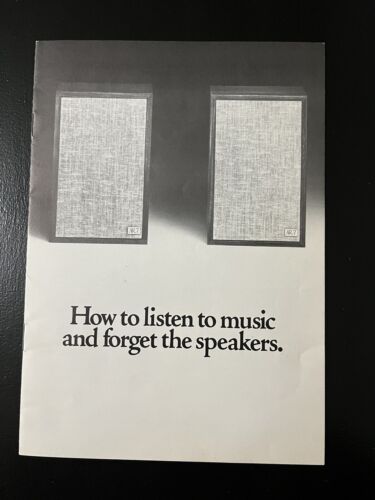 AR 3A 5 2AX 6 4XA 7 LST ORIGINAL SPEAKER BROCHURE PAMPHLET AD JO1324 - Picture 2 of 9