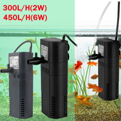 FOREVER SPEED 300L/h 450L/h Aquarium Pumpe Innenfilter Aktivkohle Filterpumpe Aquariumfilter