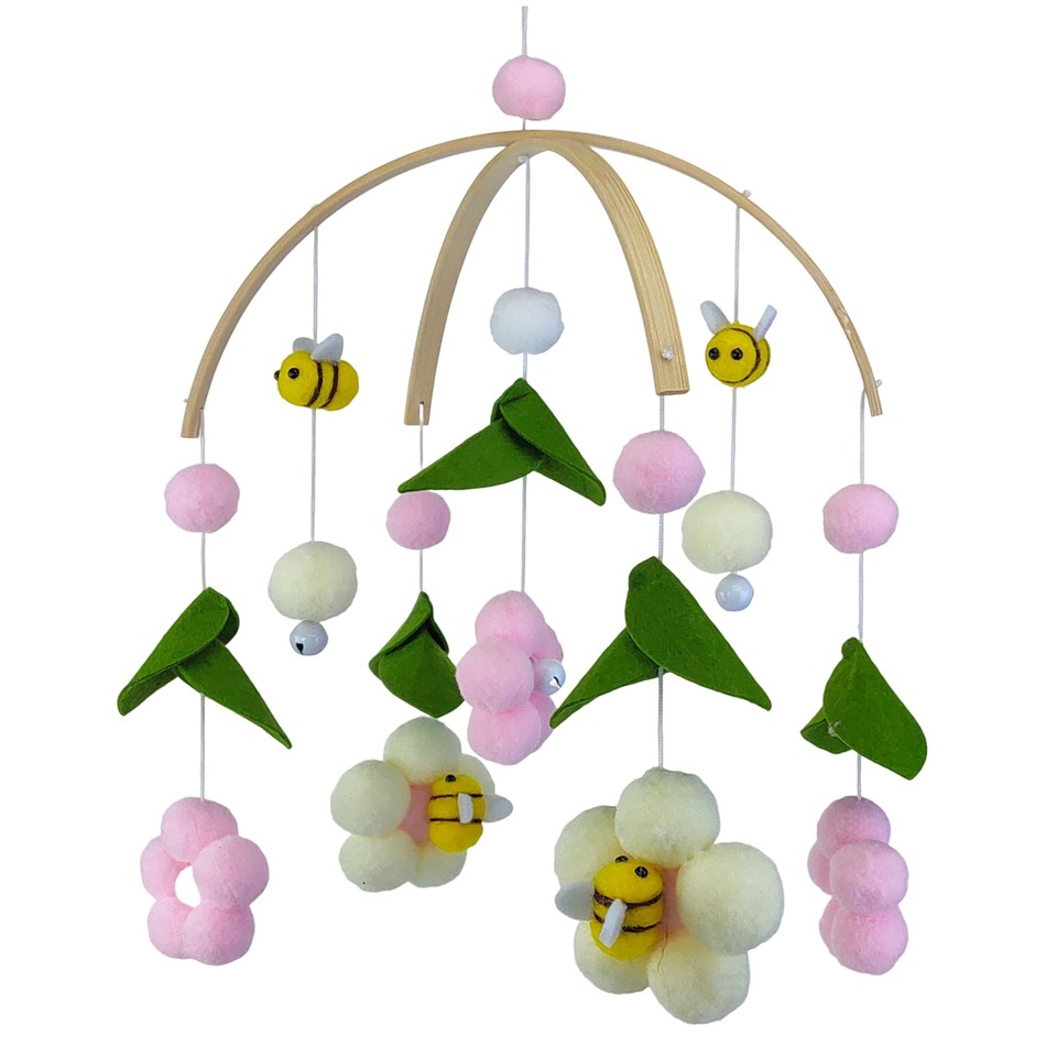 Baby Rattle Toy Hanging Pacify Toy Cartoon Baby Crib Mobiles Rattle Eco ...