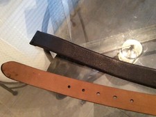 PRADA Black Leather Belt VG Authentic 2C 4338 6 size 36