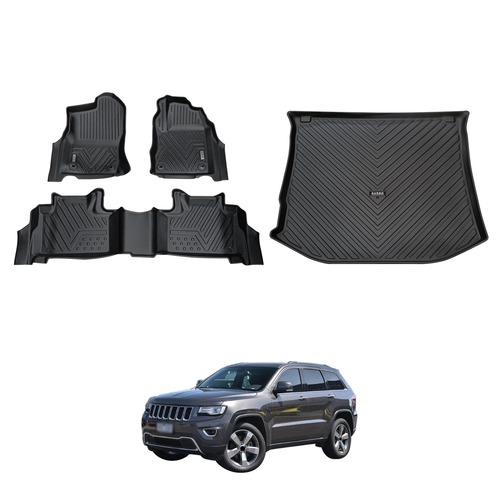 AUSGO Floor Mats Boot Liner Set for Jeep Grand Cherokee WK 2010-2021 - Picture 13 of 13