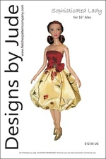Sophisticated Lady Doll Clothes Sewing Pattern for 16" Alex Madame Alexander