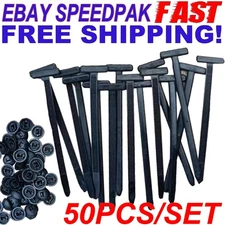 50Pcs Nylon Universal Cable Tie Buckle Plastic Zipper Clips for Cars Black Zip T