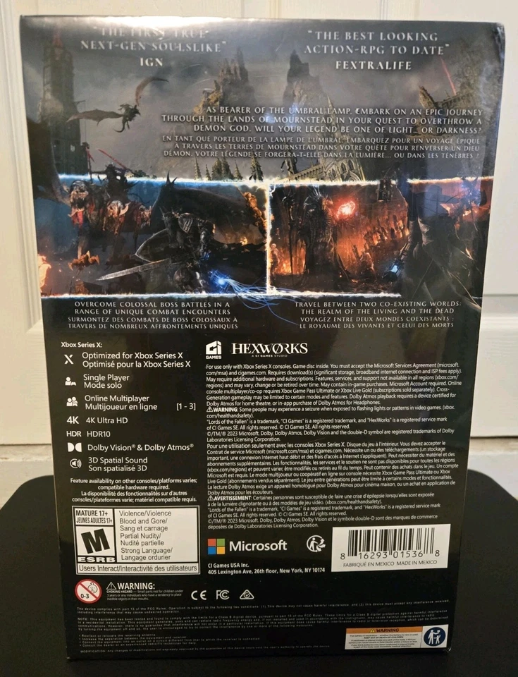 Lords of the Fallen Collector’s Edition GS Exclusive Xbox Series X NIB RARE!* - Image 2 of 4