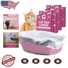 Secure Fit Extra Giant Cat Litter Liners - 60 Count Durable Waterproof XL Bags