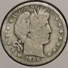 Silver Half Dollar - Barber - 1896-S (Rare. Damaged rim.  See desc.) - Set Break