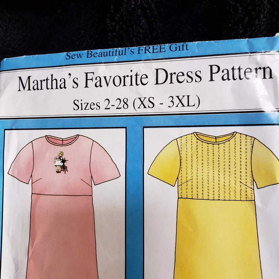 Martha's Favorite Dress Pattern sewing pattern size 2-28 XS-3XL - Image 4 of 4