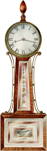 Clock Antique Old Classic Furniture Self Adhesive Vinyl Sticker