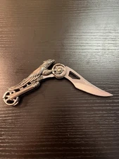 Wilcor Outdoors Motorcycle Eagle Themed Folding Blade Pocket Knife