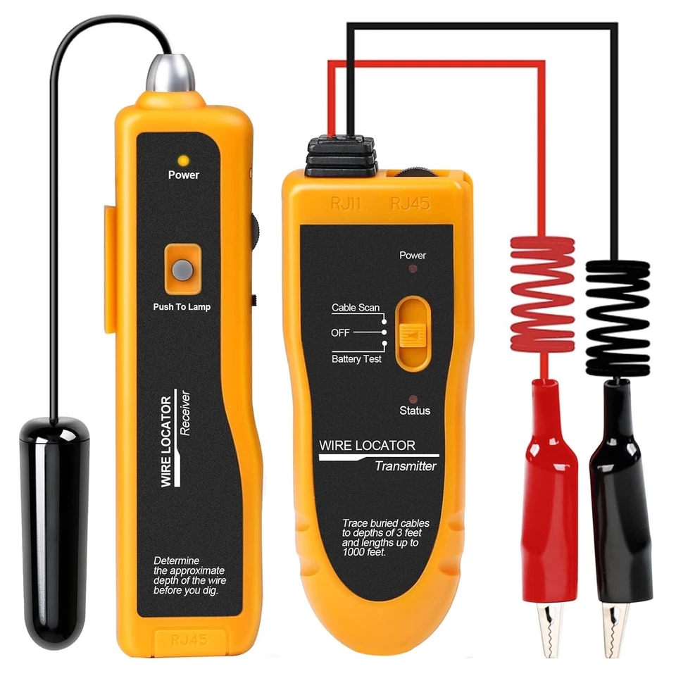 KOLSOL F02 Erdkabelsuchgerät mit Kopfhörer Kabeltester für Zaunkabel
