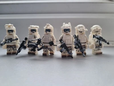 21ST CENTURY TOYS 6x Custom Military Snow Soldier Minifigures