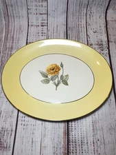 Homer Laughlin China Serving Platter Plate RY288 Rhythm Maytime VTG 1950s Yellow
