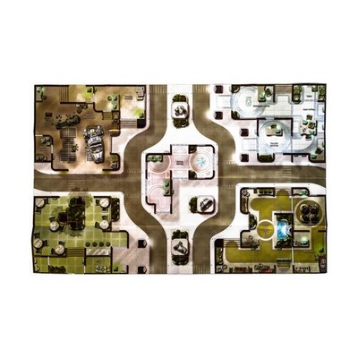 Adventurer Star Wars Ma  Double-Sided Map - Peaceful City/Asteroid Minin Bag EX