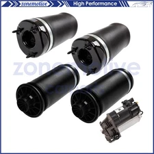 For Mercedes GL550 GL450 5PCS Front Rear Air Suspension Springs + Air Compressor