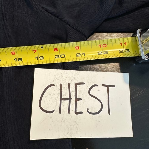 Chico's Travelers Strickjacke Staubtuch dunkelblau vorne offen 3/4 Arm Größe 1 - Bild 8 von 10