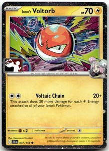 Iono's Voltorb 047/159 Prize Pack Series Holo