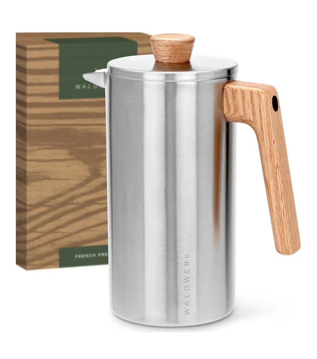 French Press (34 oz) - Non-Toxic Stainless Steel Double Wall French Press Coffee