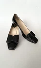Auth Christian Louboutin Black Patent Leather Heels Size 40